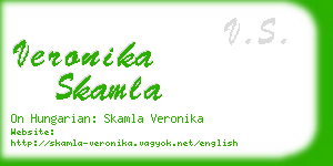 veronika skamla business card